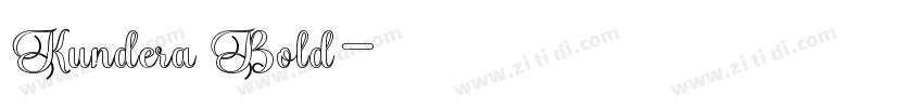 Kundera Bold字体转换